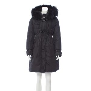 Moncler Phalangere Down Coat with Raccoon fur trimmed Hood -Size M